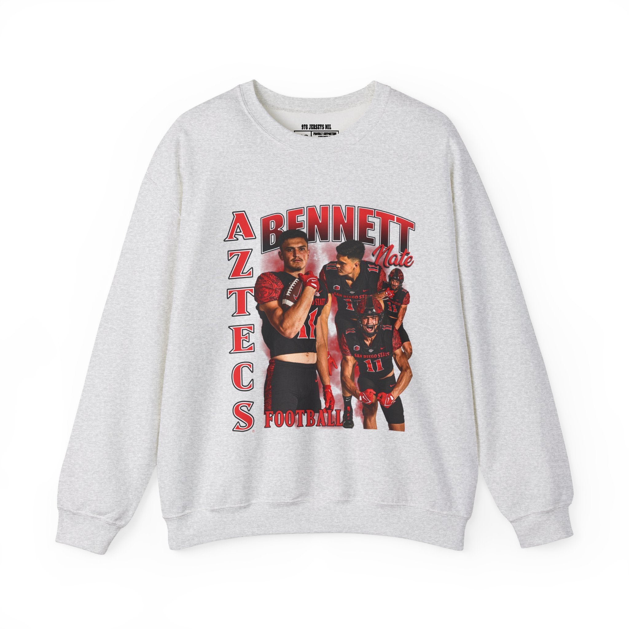 Nate Bennett Graphic Football Crewneck