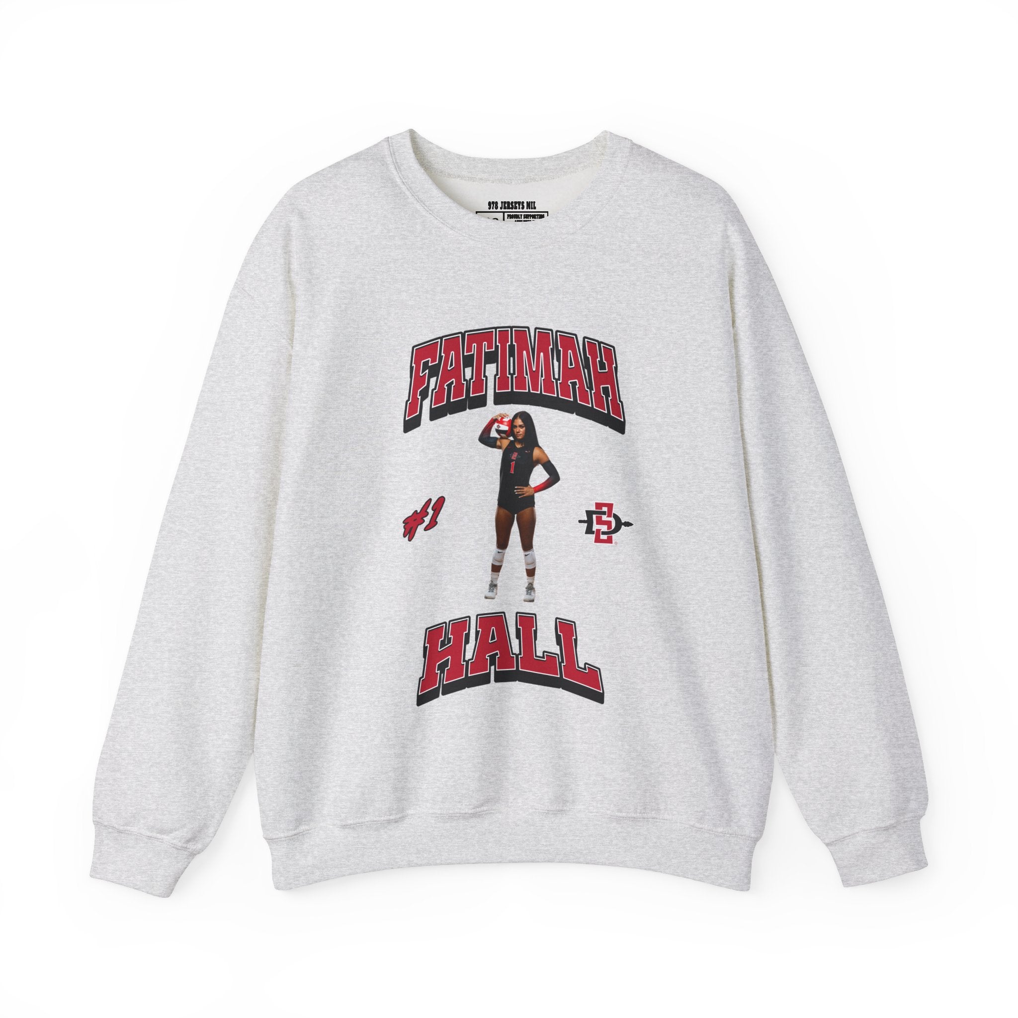 Fatimah Hall Volleyball Graphic Crewneck