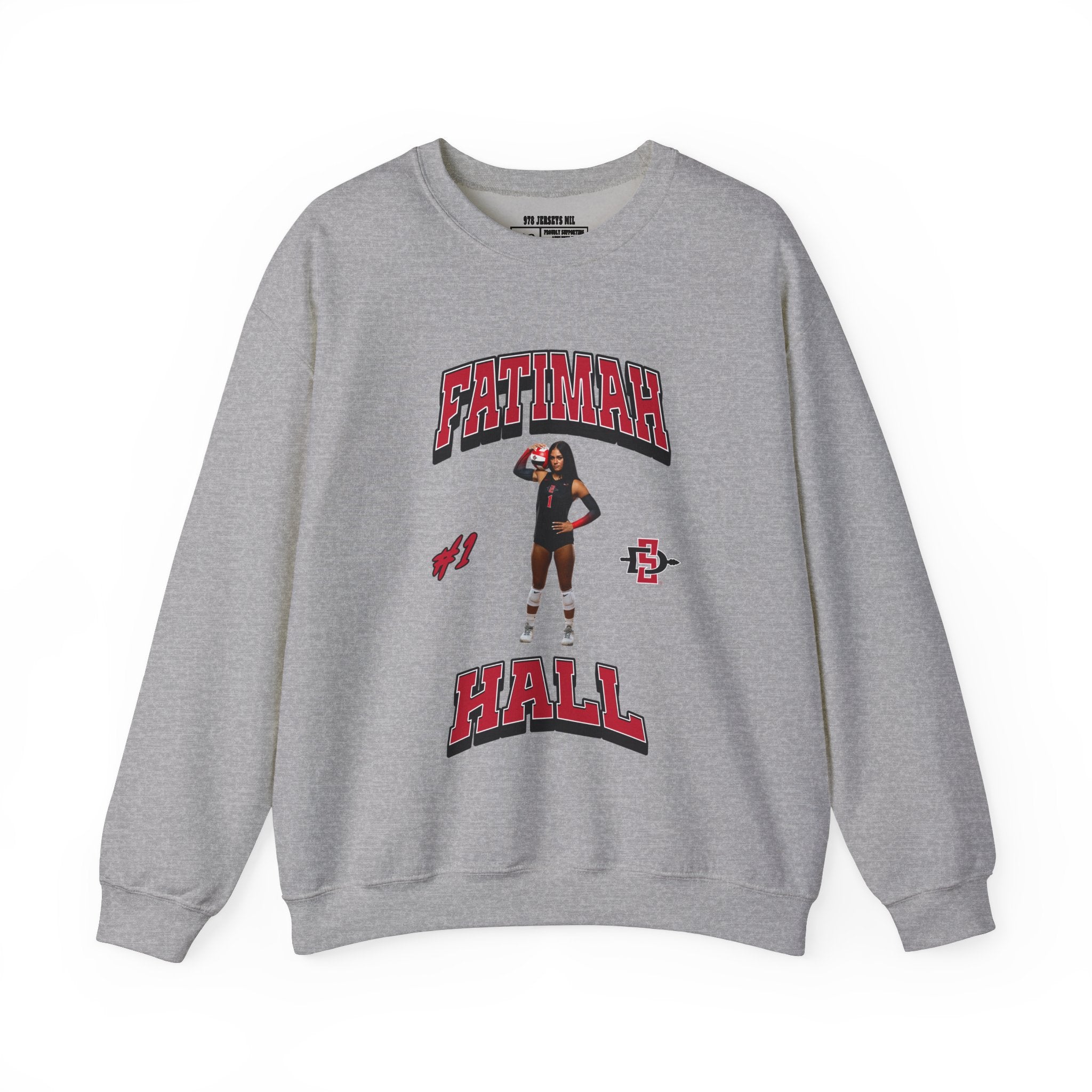 Fatimah Hall Volleyball Graphic Crewneck