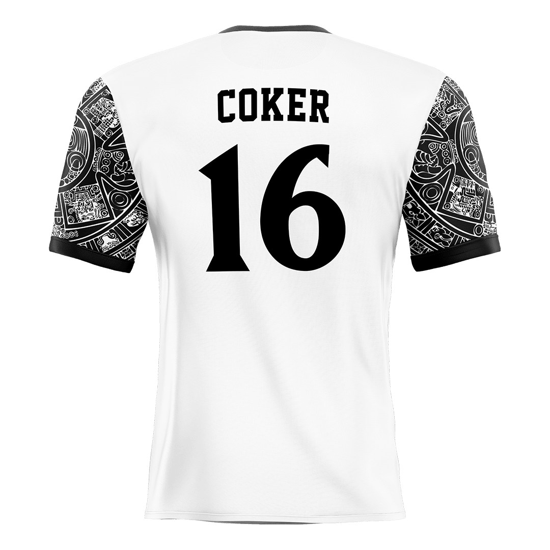 SDSU White Soccer Jersey - Trinity Coker