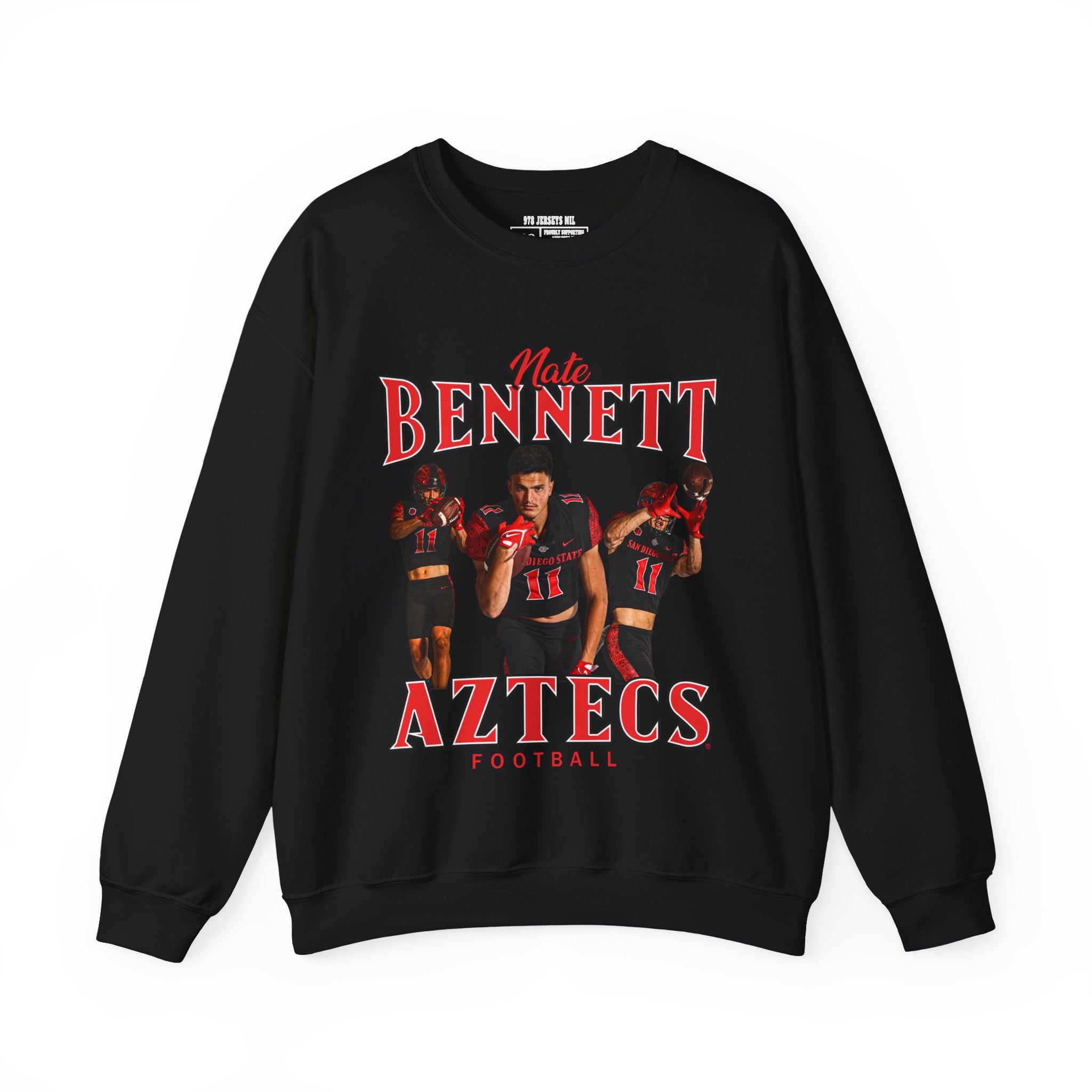 Nate Bennett Graphic Football Crewneck