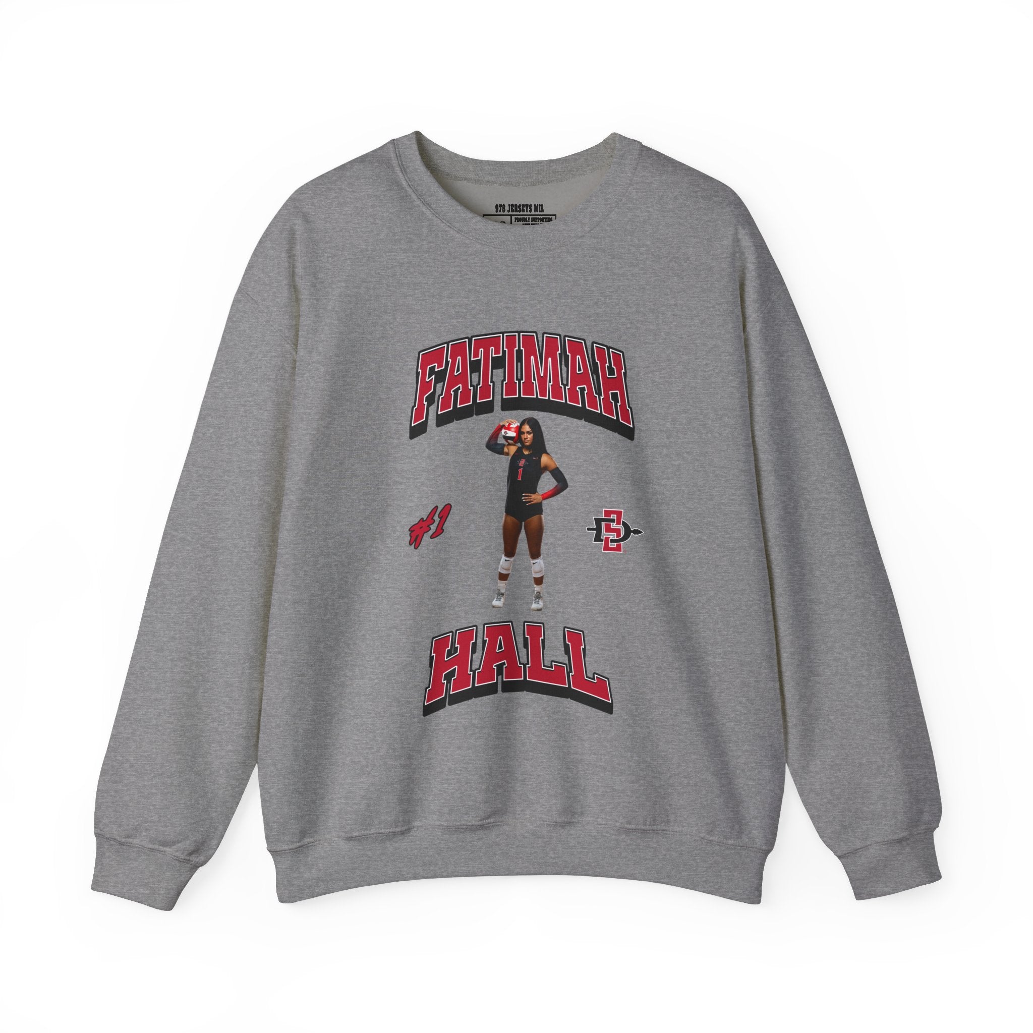 Fatimah Hall Volleyball Graphic Crewneck