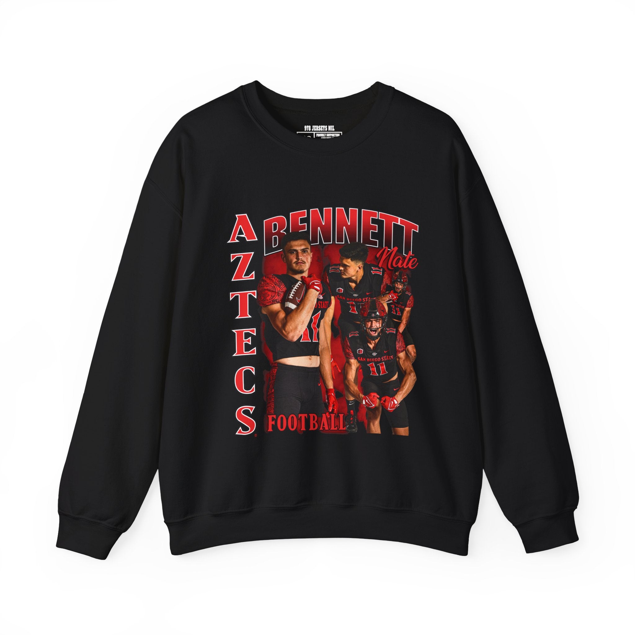 Nate Bennett Graphic Football Crewneck