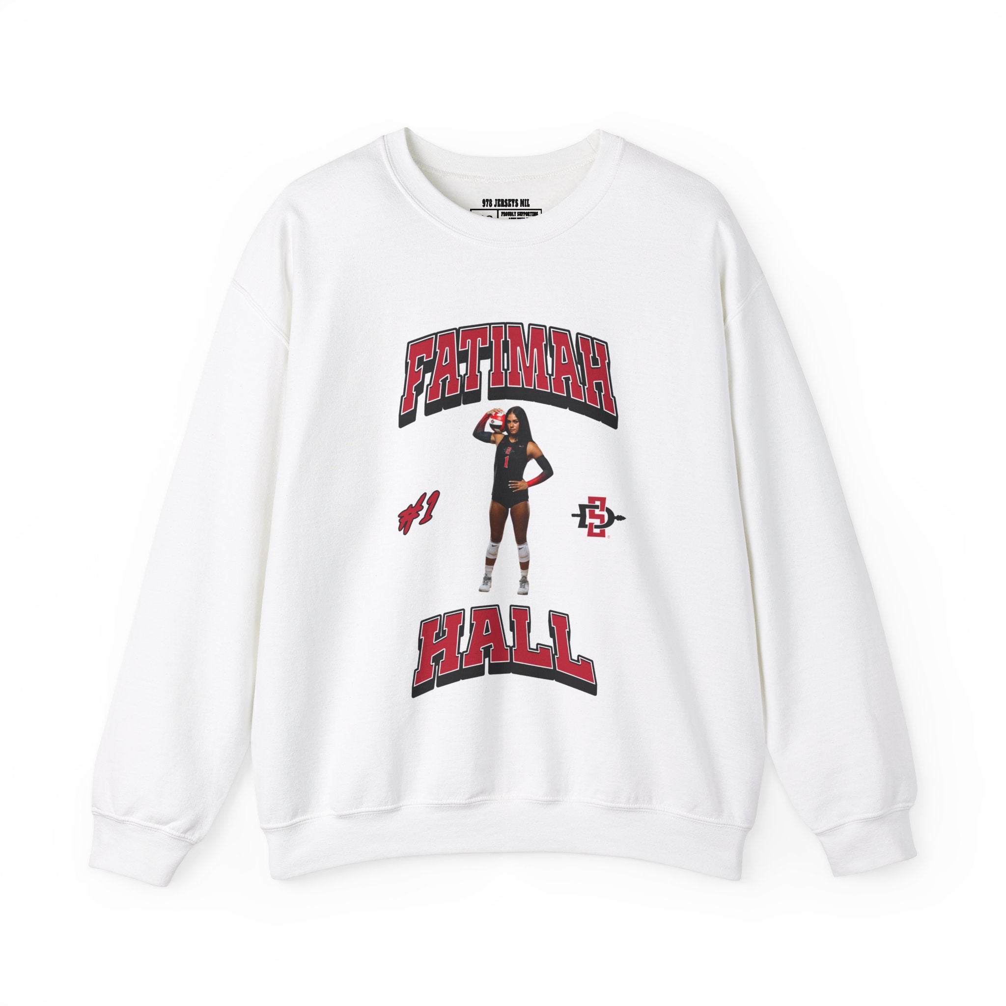 Fatimah Hall Volleyball Graphic Crewneck