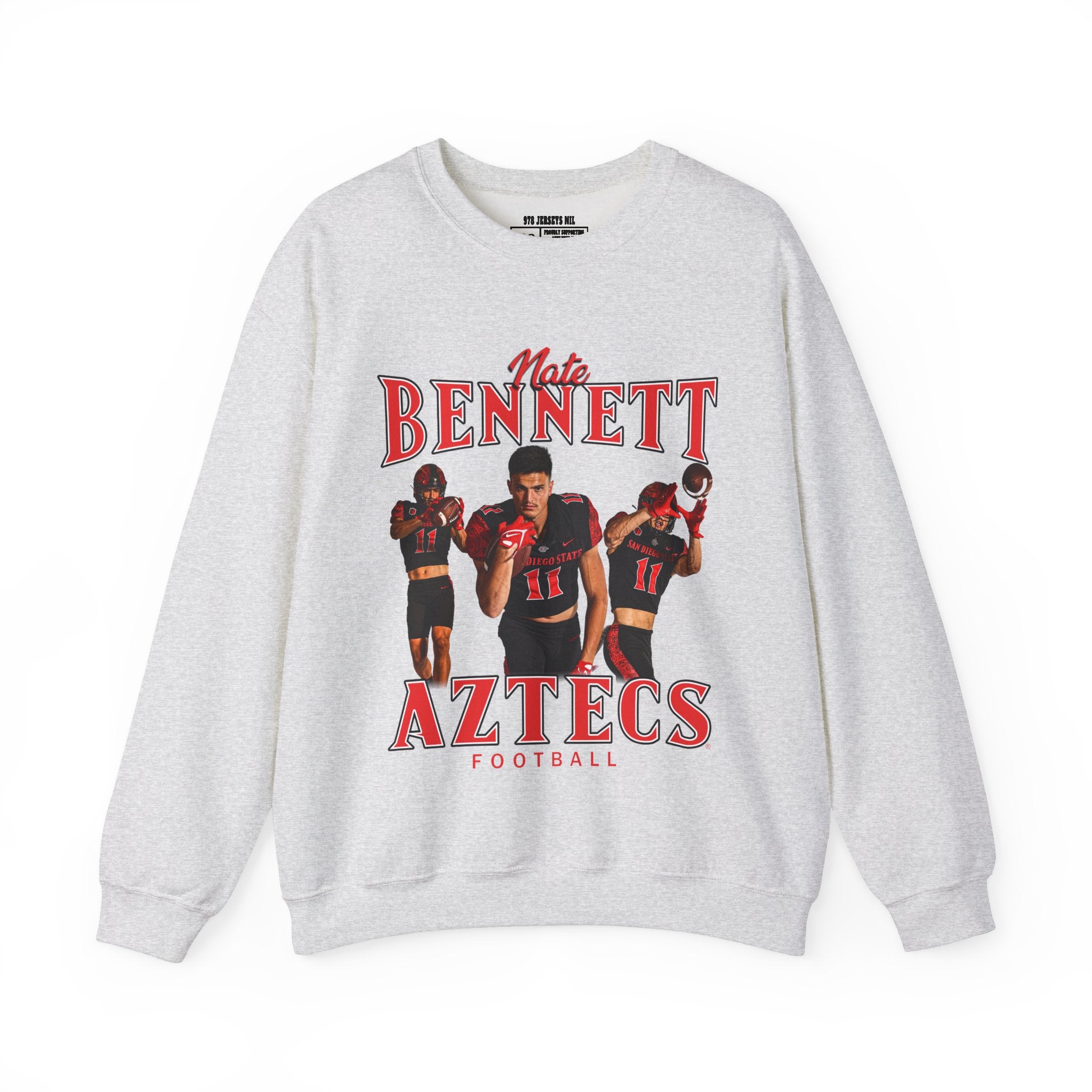 Nate Bennett Graphic Football Crewneck