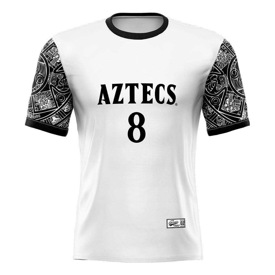 SDSU White Soccer Jersey - Alexys Ocampo