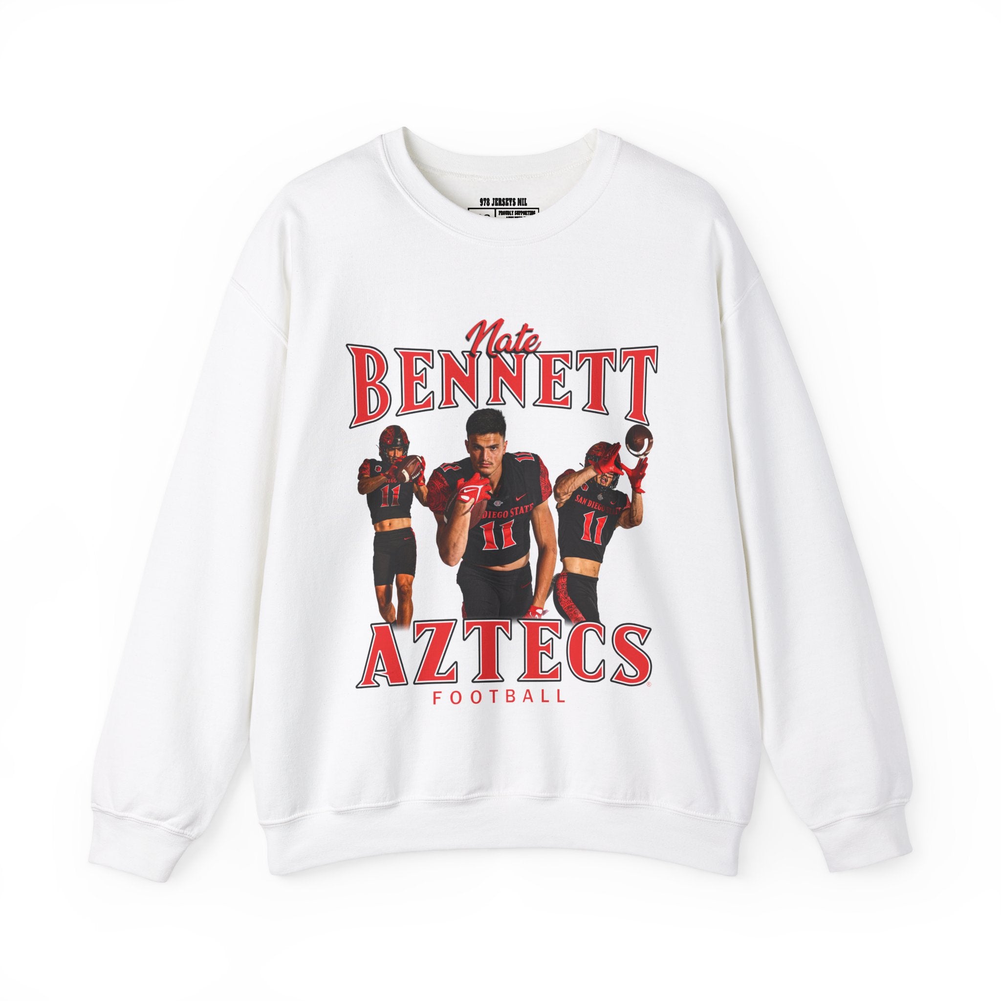 Nate Bennett Graphic Football Crewneck