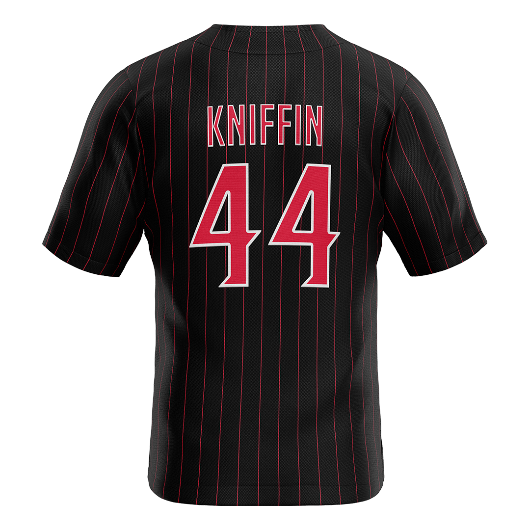 SDSU Black Baseball Jersey - Aaron Kniffin