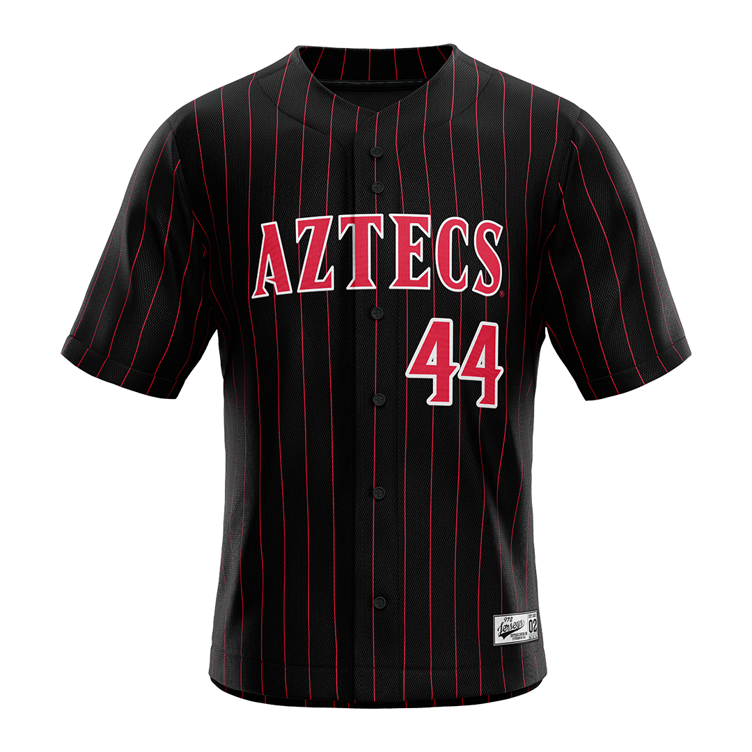 SDSU Black Baseball Jersey - Aaron Kniffin