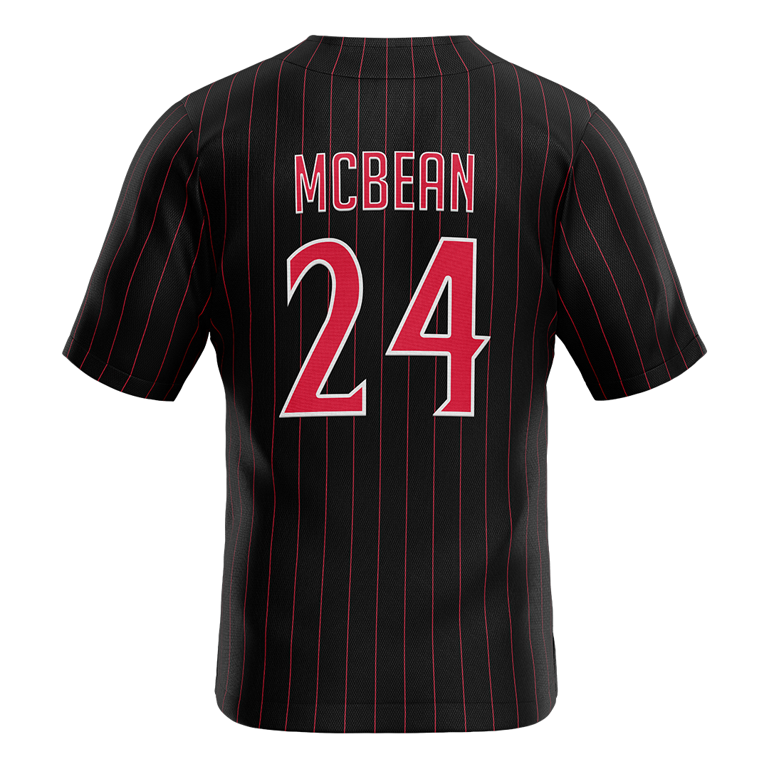 SDSU Black Baseball Jersey - Alito McBean