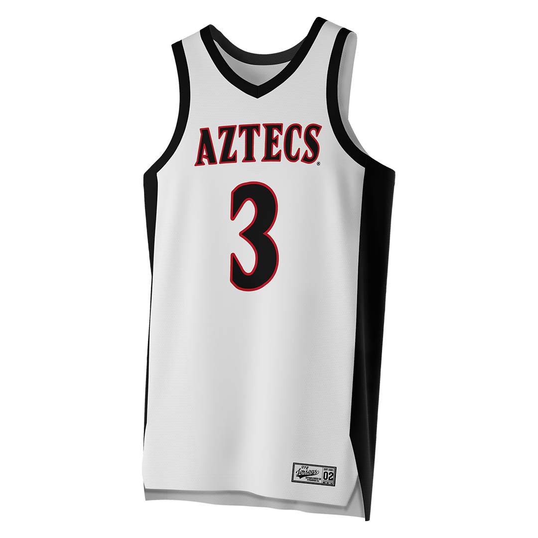 SDSU White Basketball Jersey - Alyssa Jackson