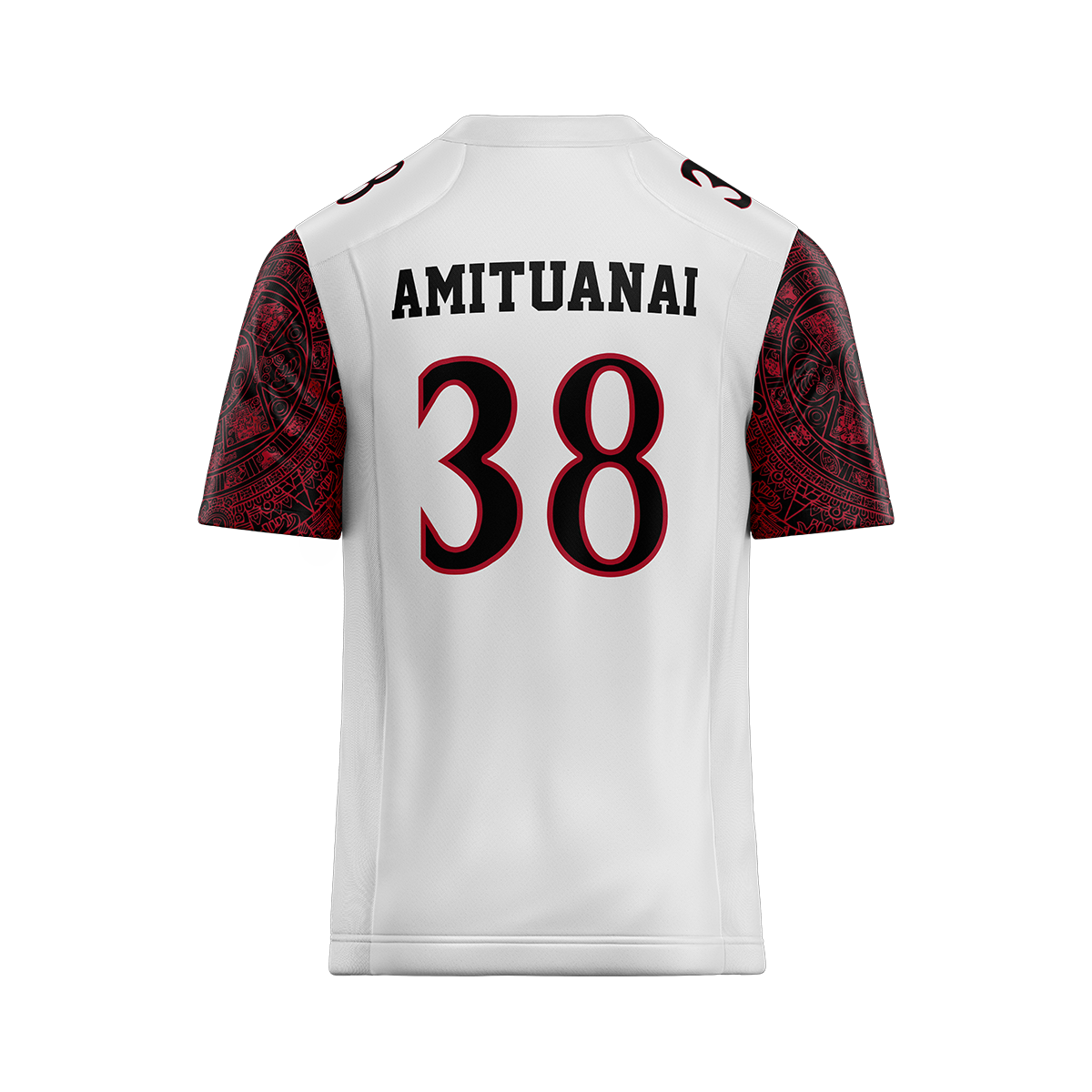 SDSU White Football Jersey - Lucan Amituanai