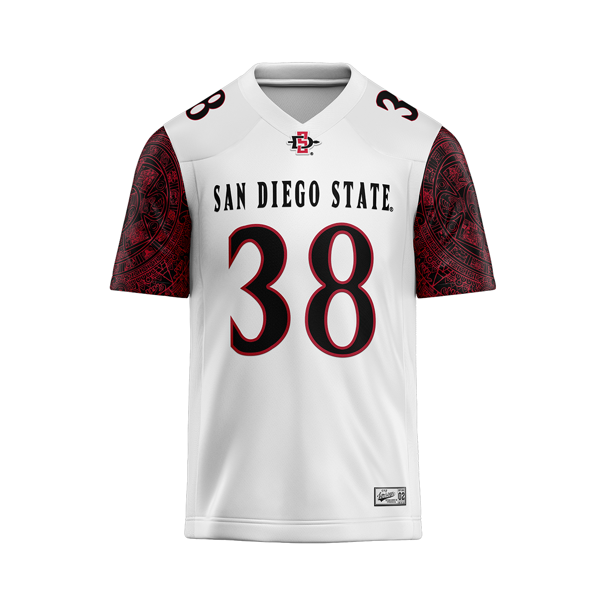SDSU White Football Jersey - Lucan Amituanai