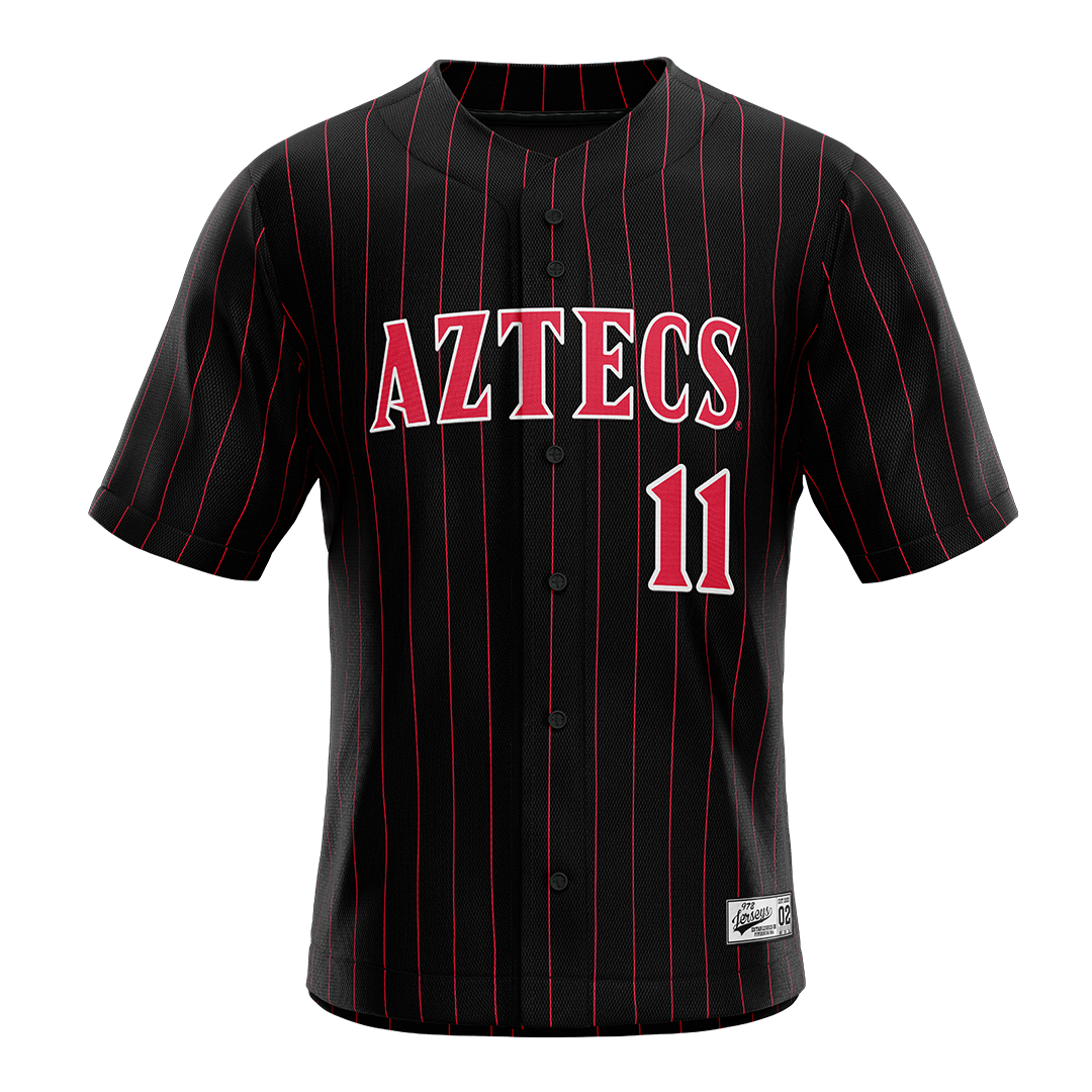 SDSU Black Baseball Jersey - Andrew Parker