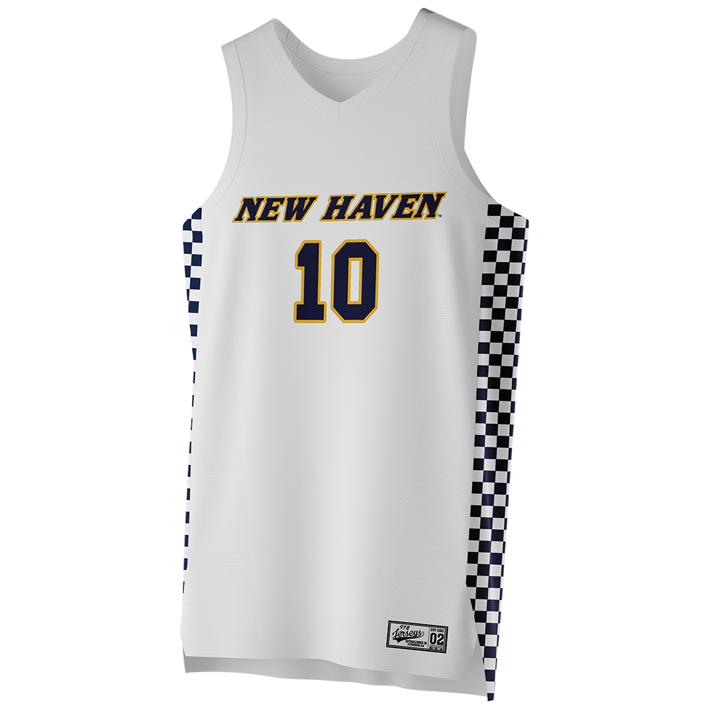 Women's New Haven White Basketball Jersey - Aniya McDonald-Perry