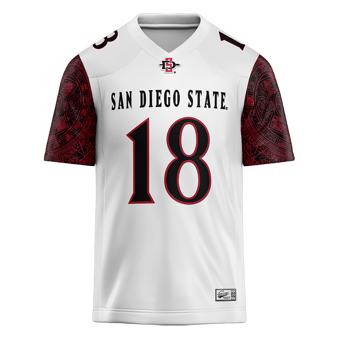SDSU White Football Jersey - Arthur Ban