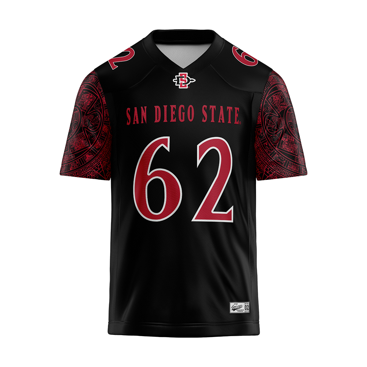 SDSU Black Football Jersey - Ashdon Wnetrzak