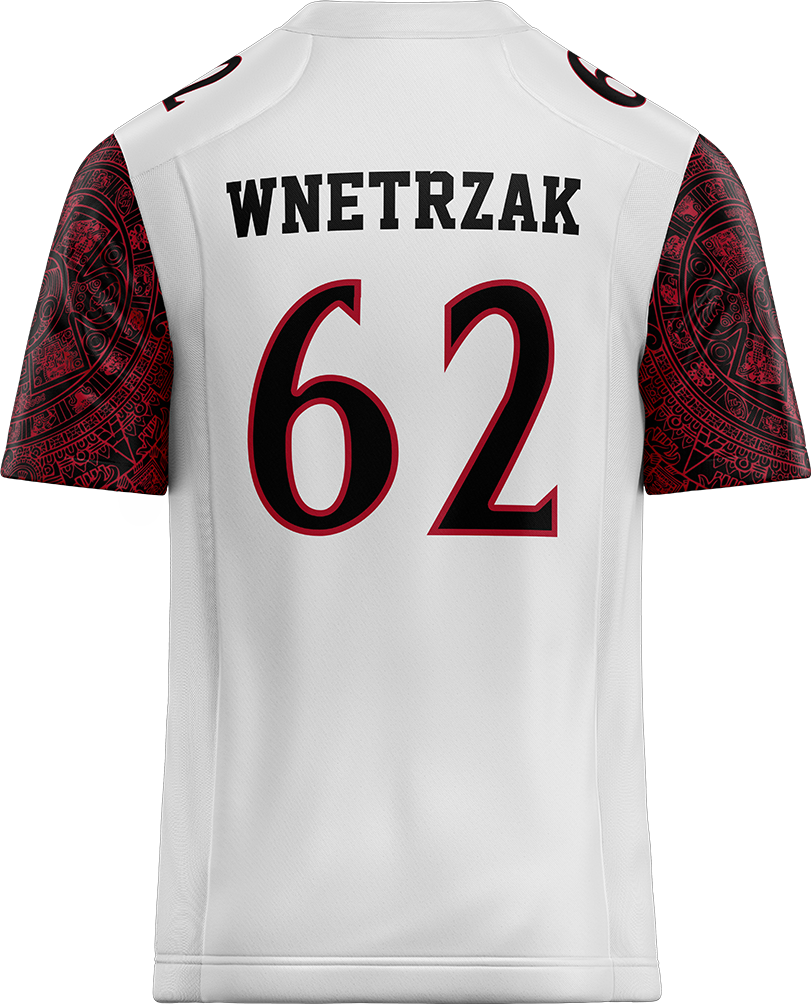 SDSU White Football Jersey - Ashdon Wnetrzak