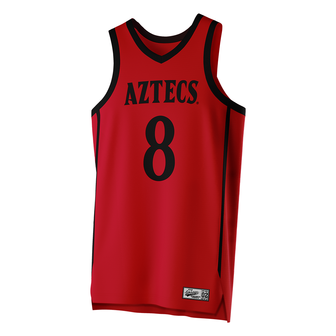 SDSU Red Basketball Jersey - Aubrey Cook