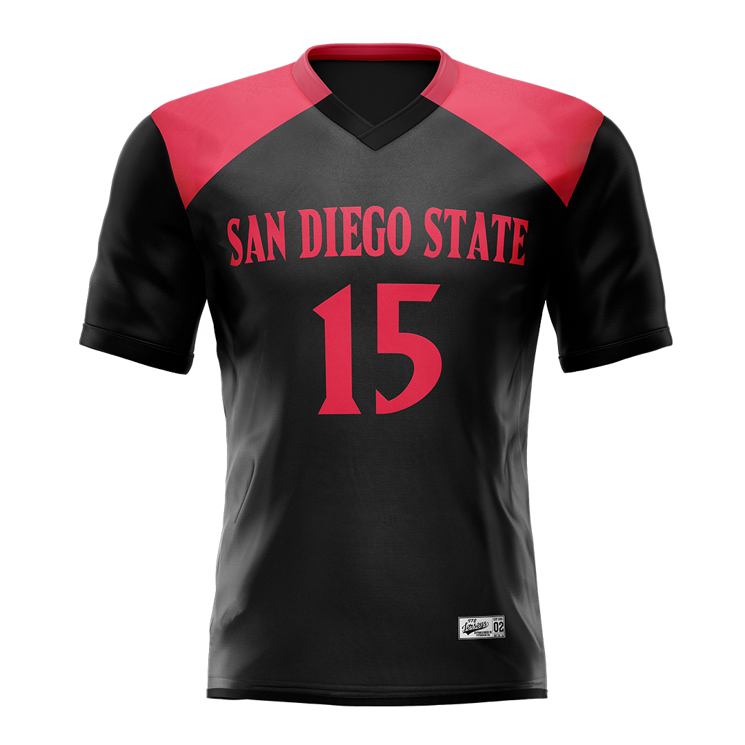 SDSU Black Lacrosse Jersey - Ava Lawrence