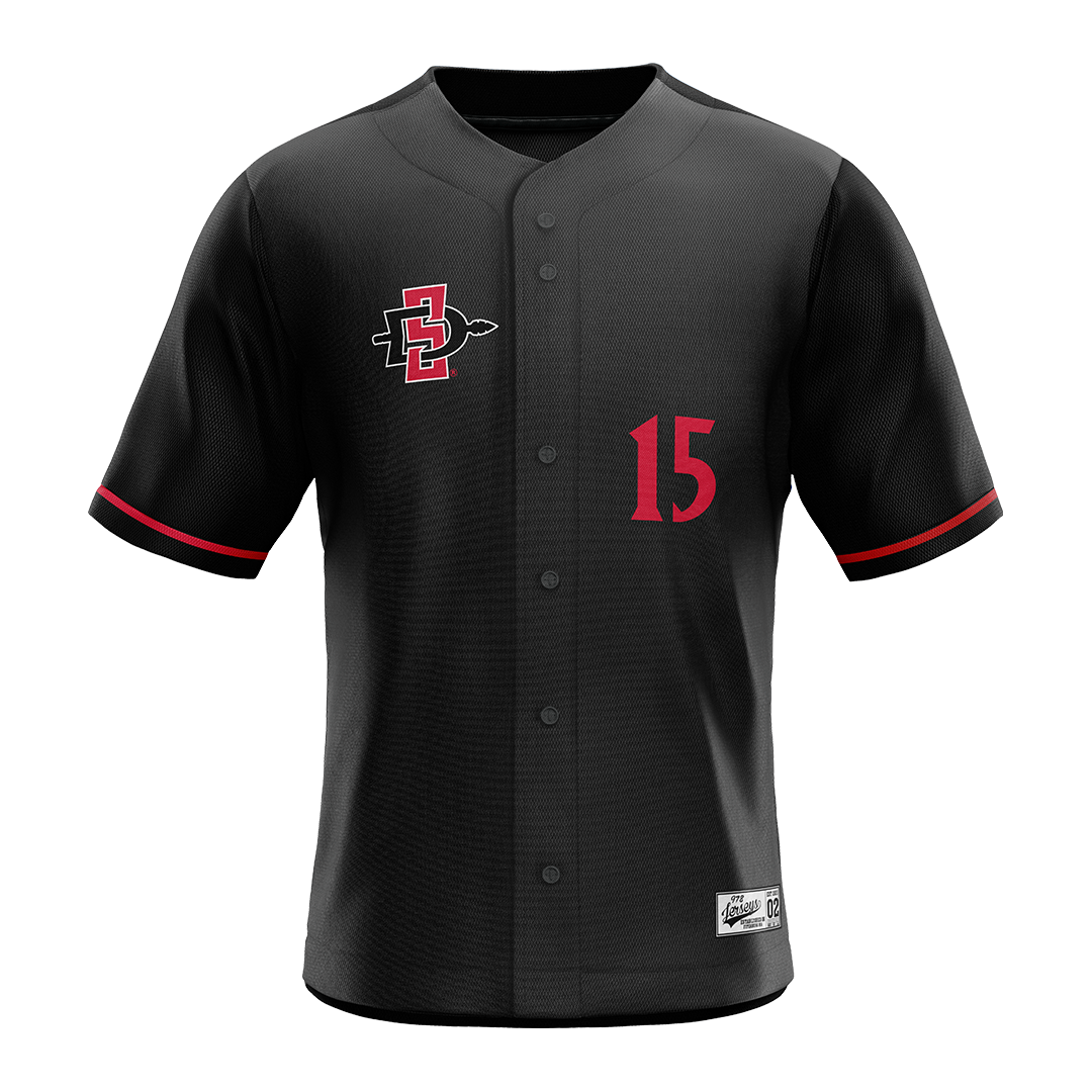 SDSU Black Softball Jersey - Ava Schaffel