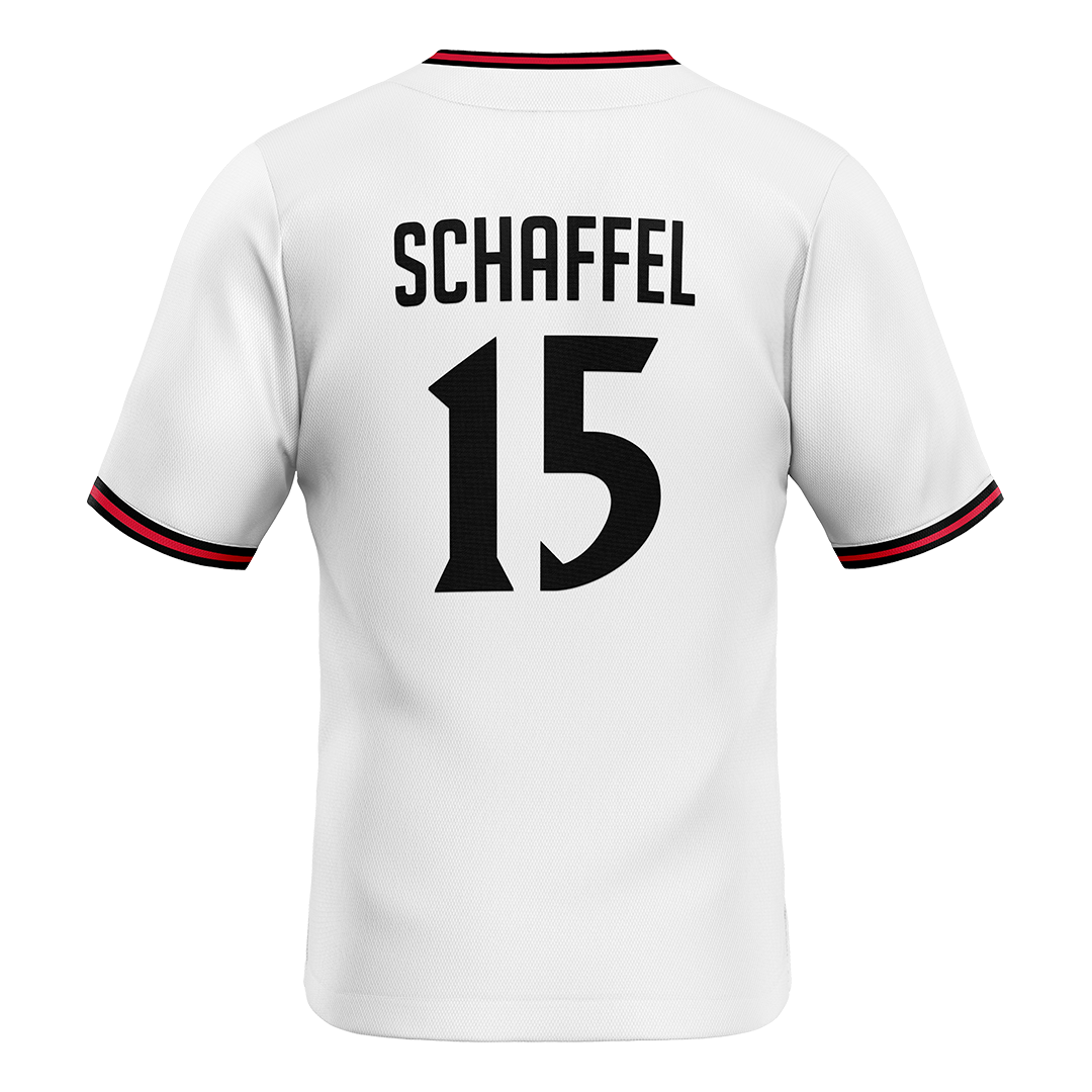 SDSU White Softball Jersey - Ava Schaffel