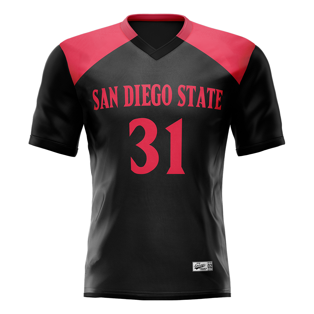 SDSU Black Lacrosse Jersey - Barrett Doan