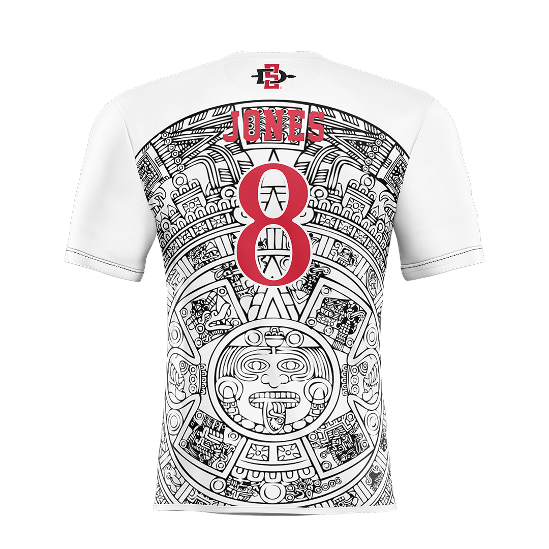 SDSU White Volleyball Jersey - Kendall Mairs