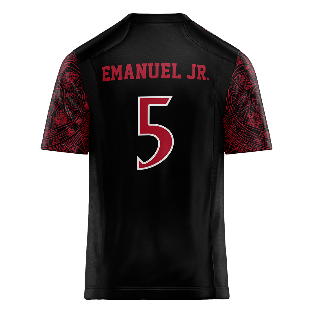 SDSU Black Football Jersey - Bert Emanuel Jr