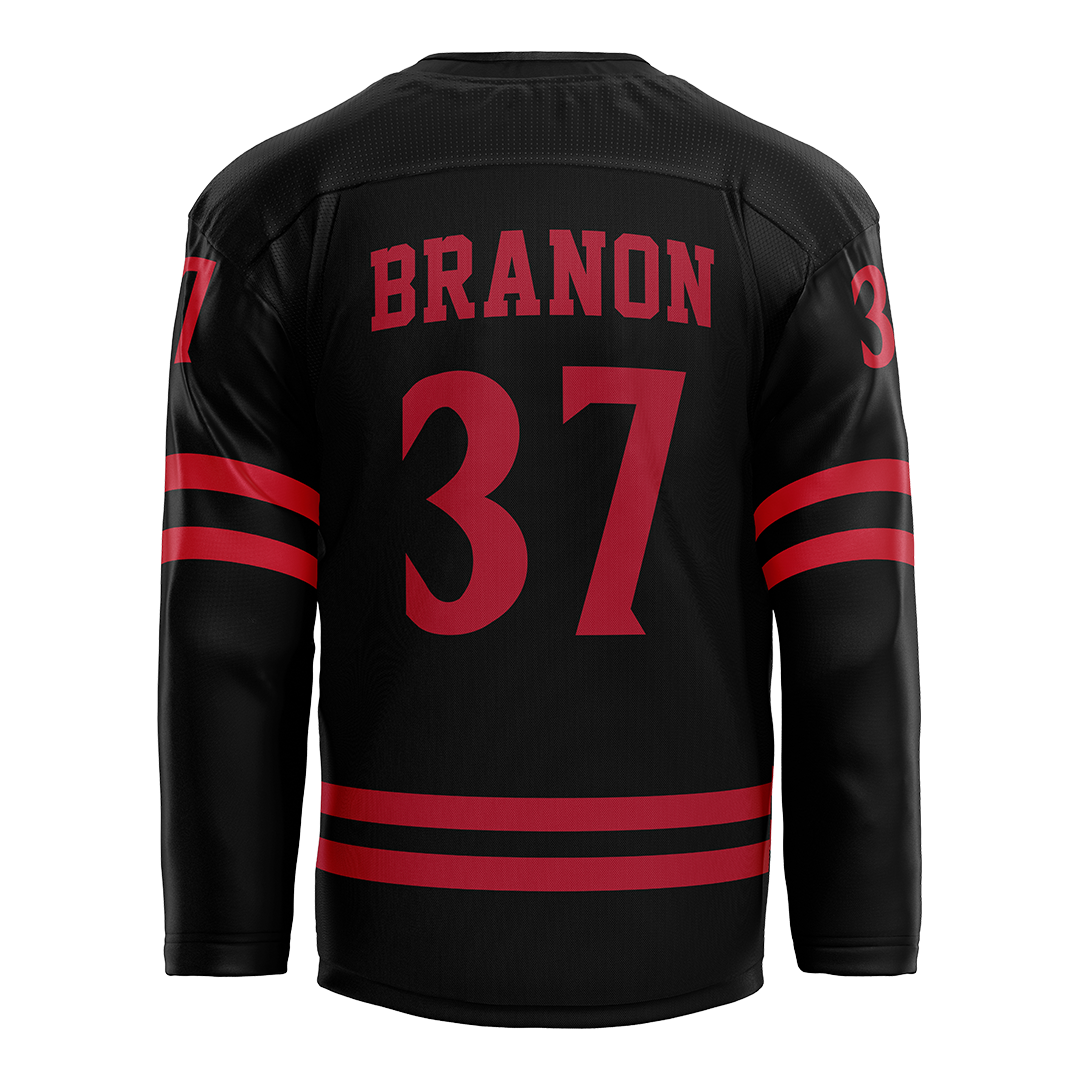 SDSU Black Hockey Jersey - Blake Branon