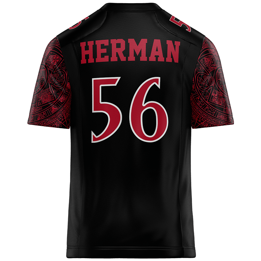 SDSU Black Football Jersey - DJ Herman