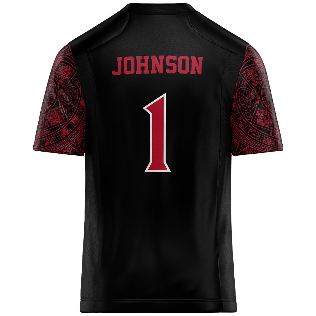 SDSU Black Football Jersey - Chris Johnson