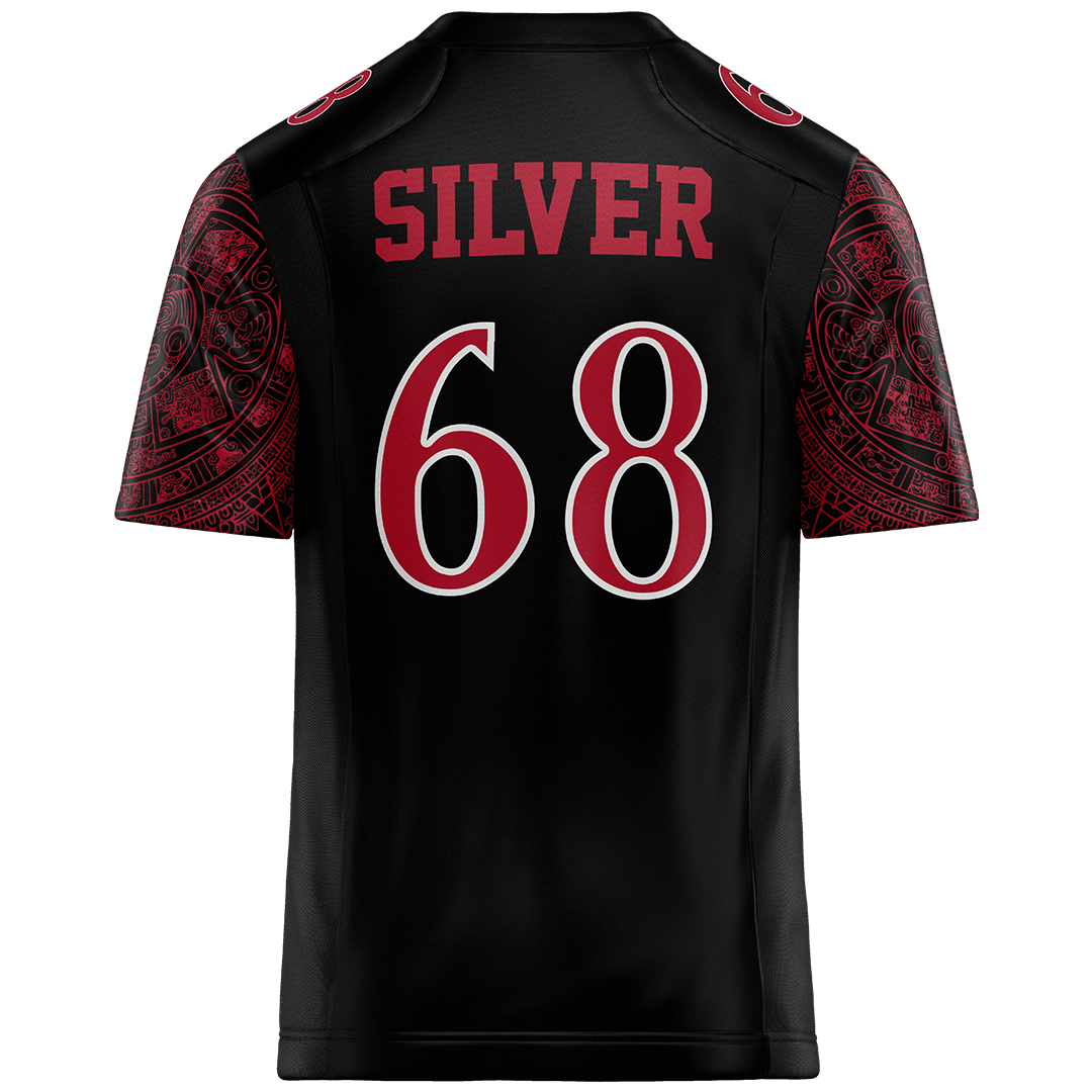 SDSU Black Football Jersey - Ryan Silver