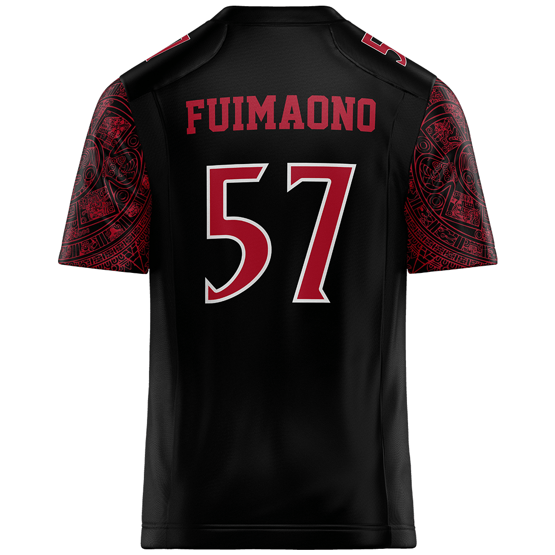 SDSU Black Football Jersey - Saipale Fuimaono