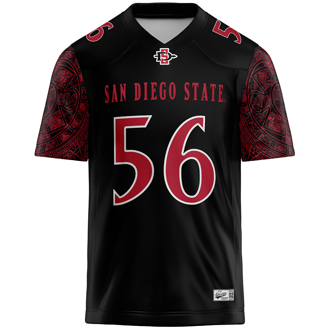 SDSU Black Football Jersey - DJ Herman