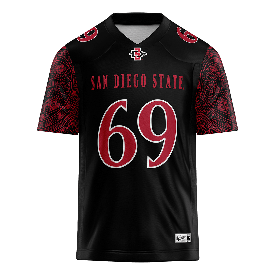 SDSU Black Football Jersey - Gage Dutcher