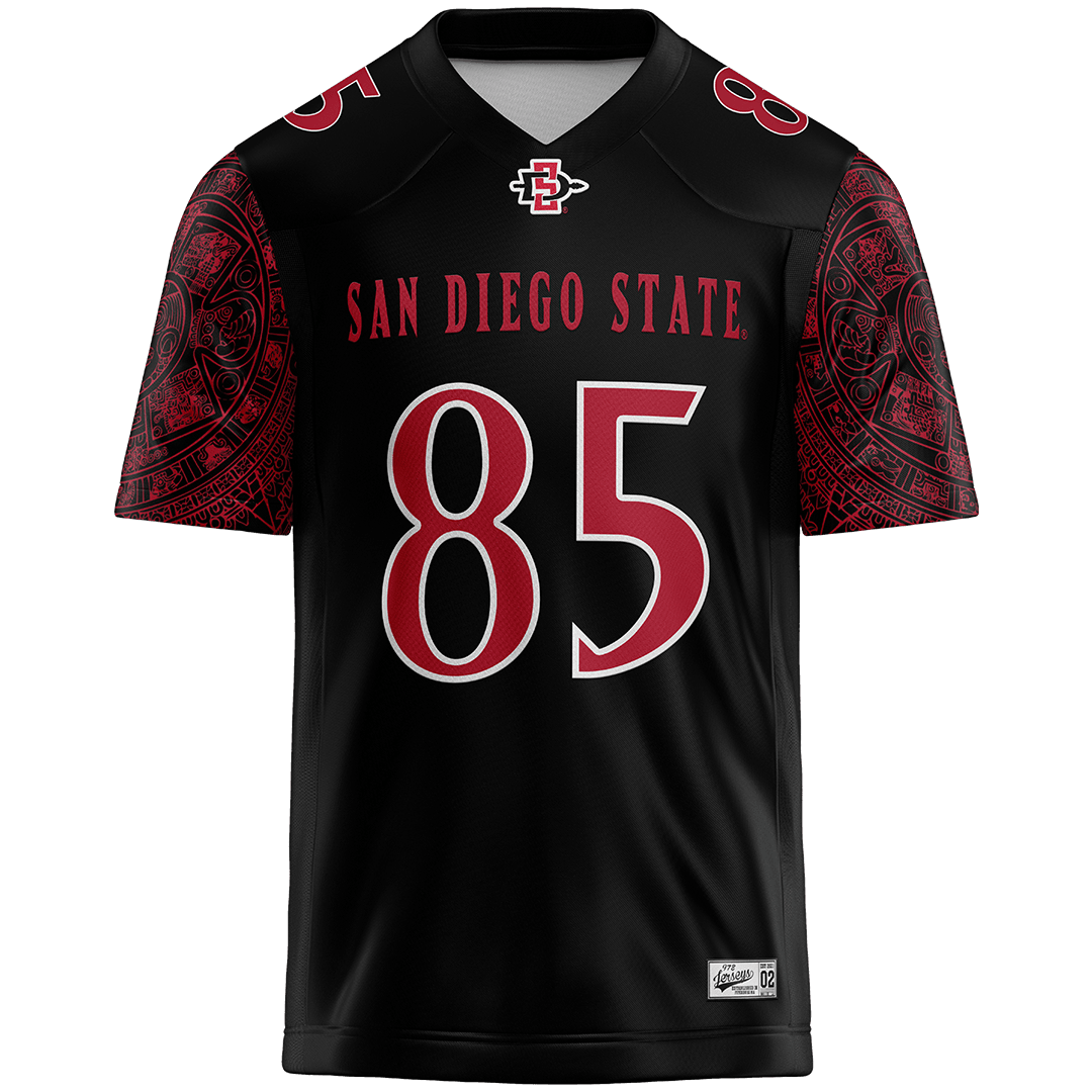 SDSU Black Football Jersey - Jerry McClure