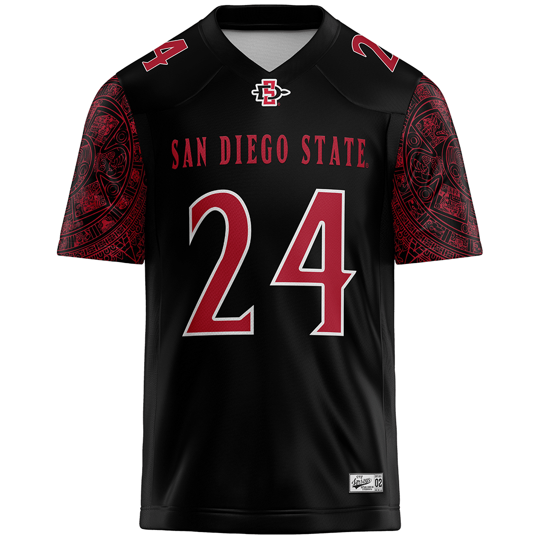 SDSU Black Football Jersey - Josh Hunter