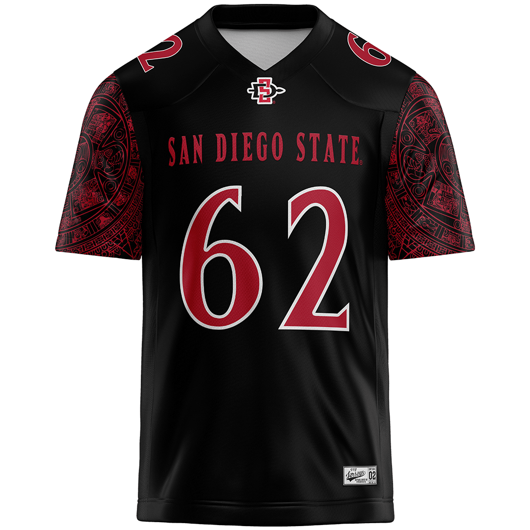 SDSU Black Football Jersey - Kai Holec