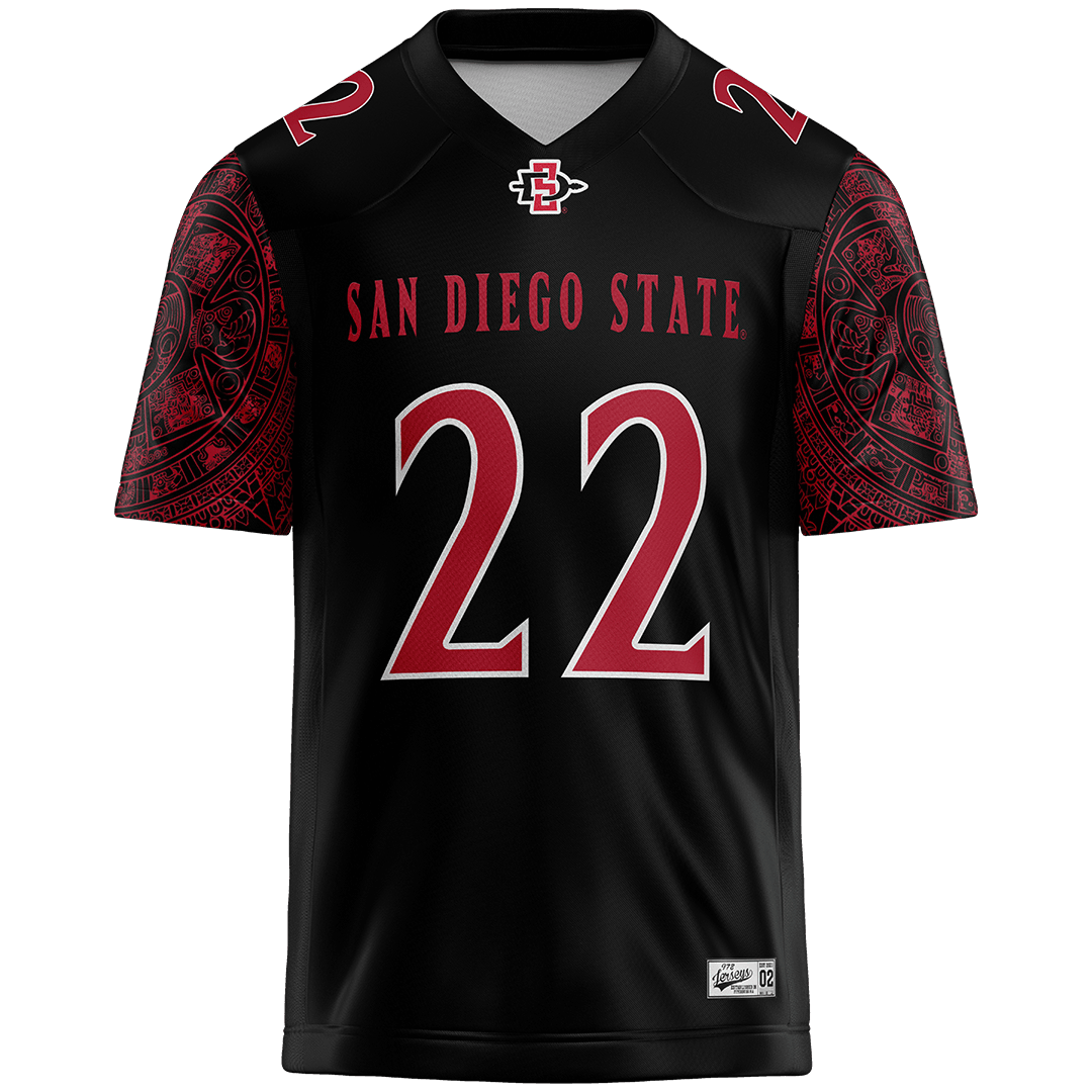 SDSU Black Football Jersey - Max Garrison