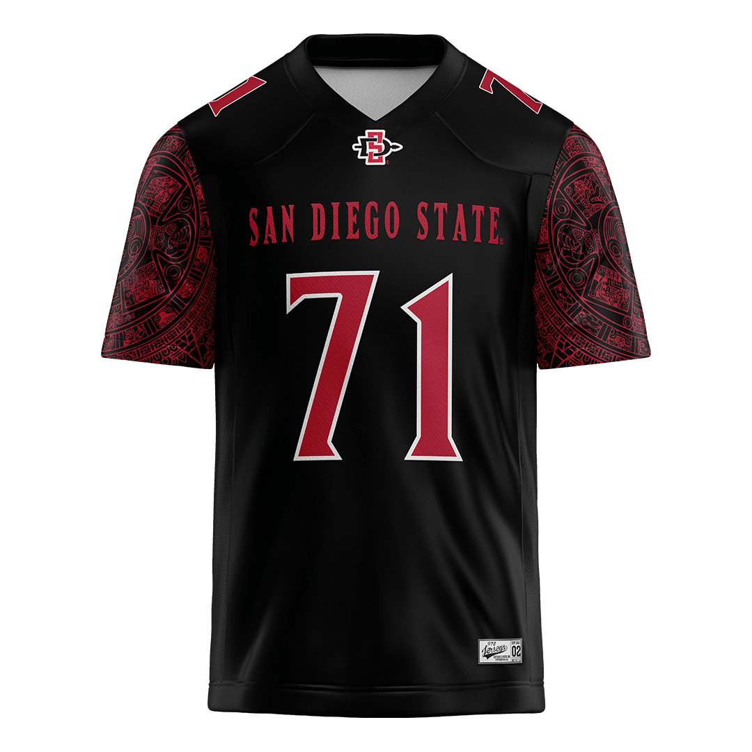 SDSU Black Football Jersey - Nikolas Kattoula