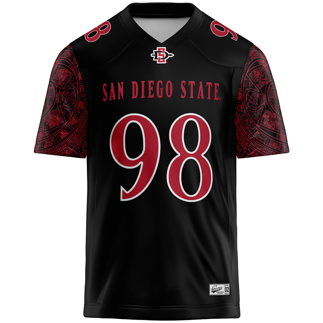 SDSU Black Football Jersey - Zone Wierenga