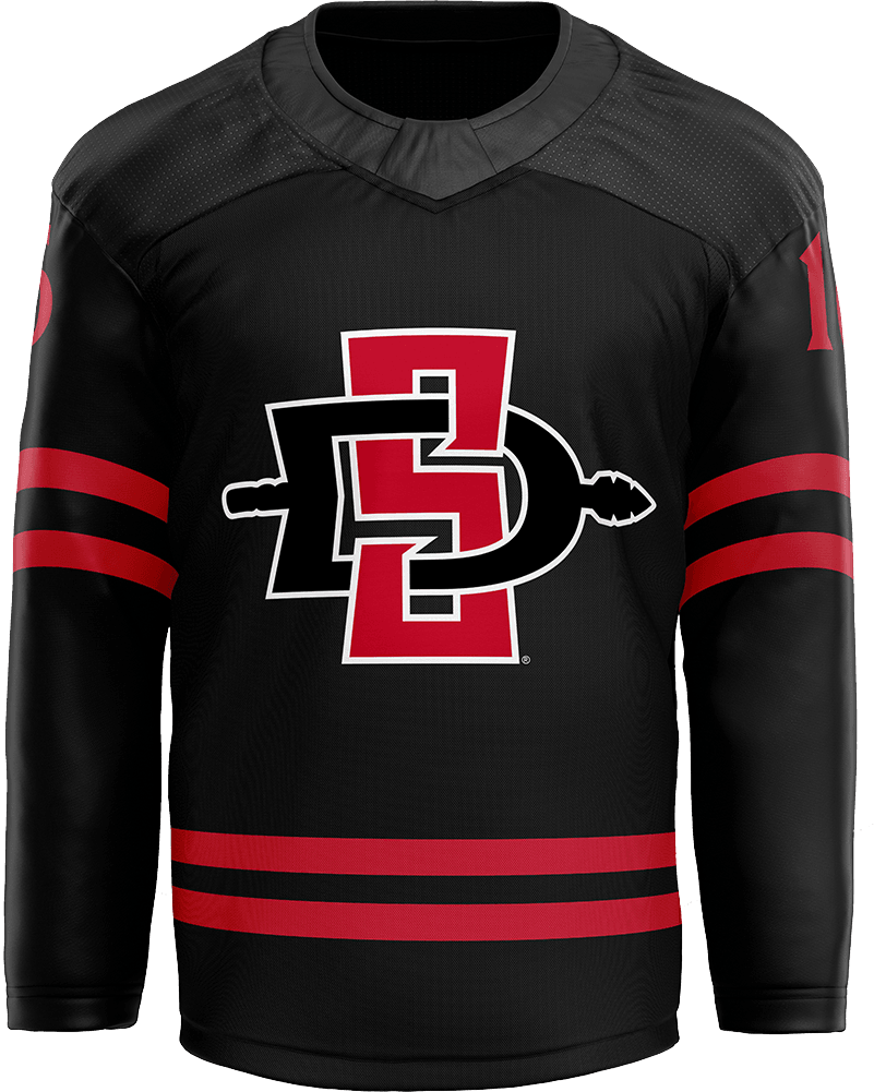 SDSU Black Hockey Jersey - Kolby Hennessy