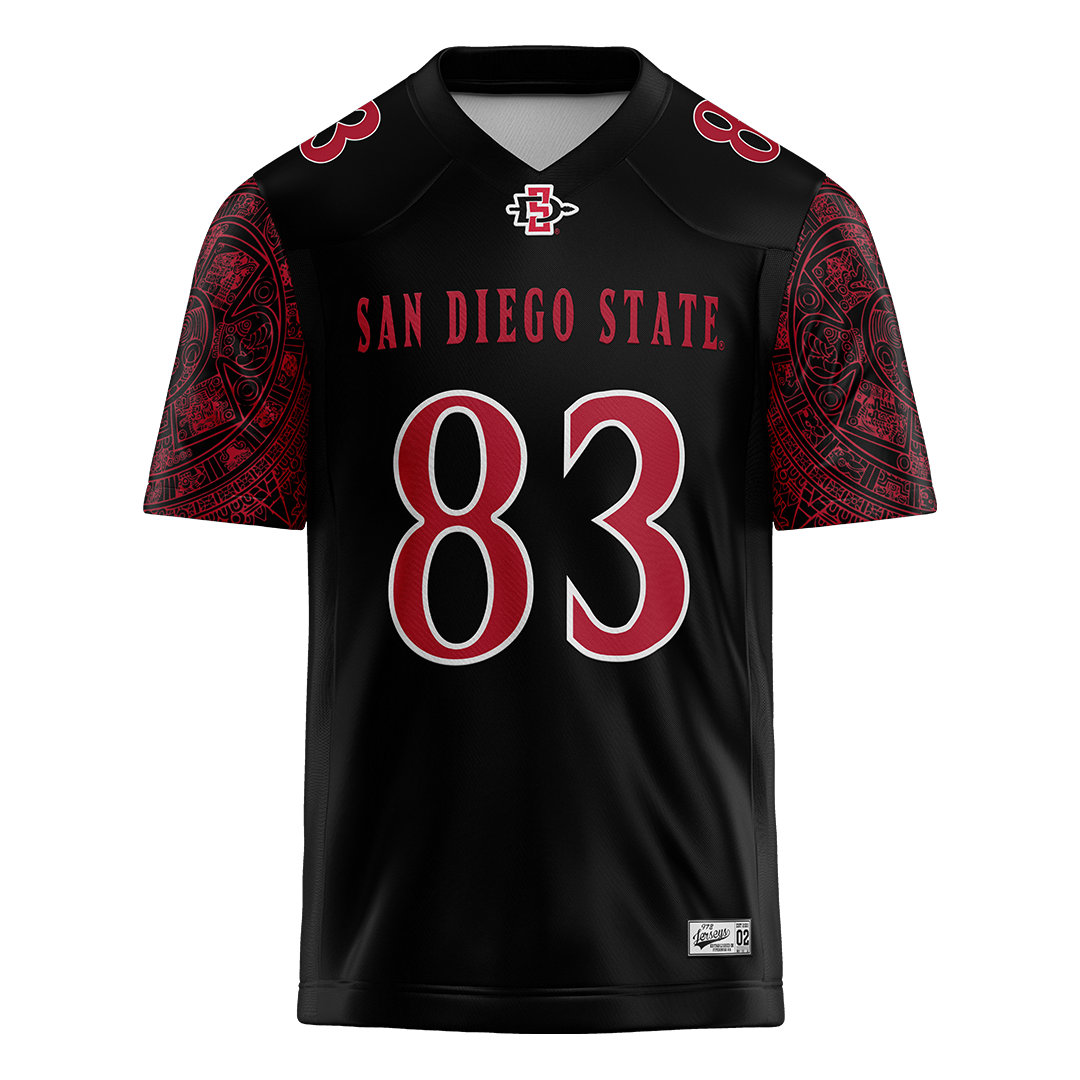 SDSU Black Football Jersey - Mekhi Shaw