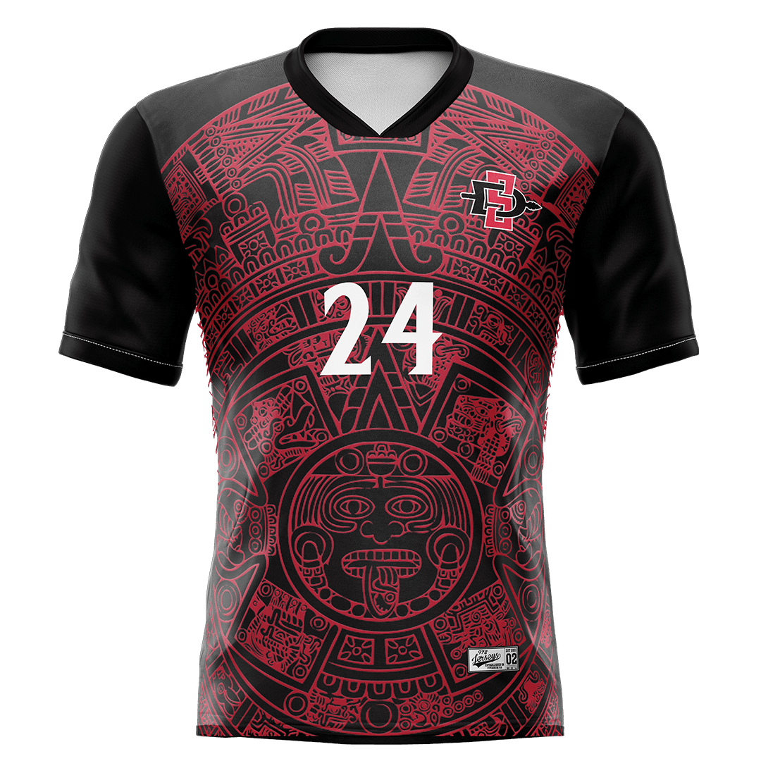 SDSU Black Soccer Jersey - Lorenzo Hernandez