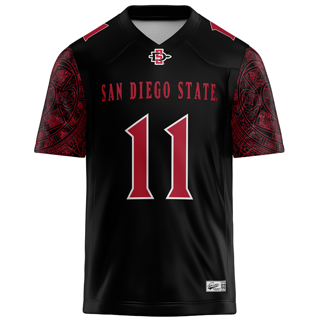 SDSU Black Football Jersey - Nate Bennett