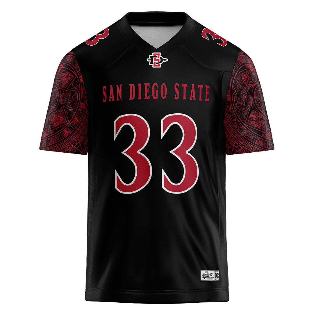 SDSU Black Football Jersey - Ezekiel Larry