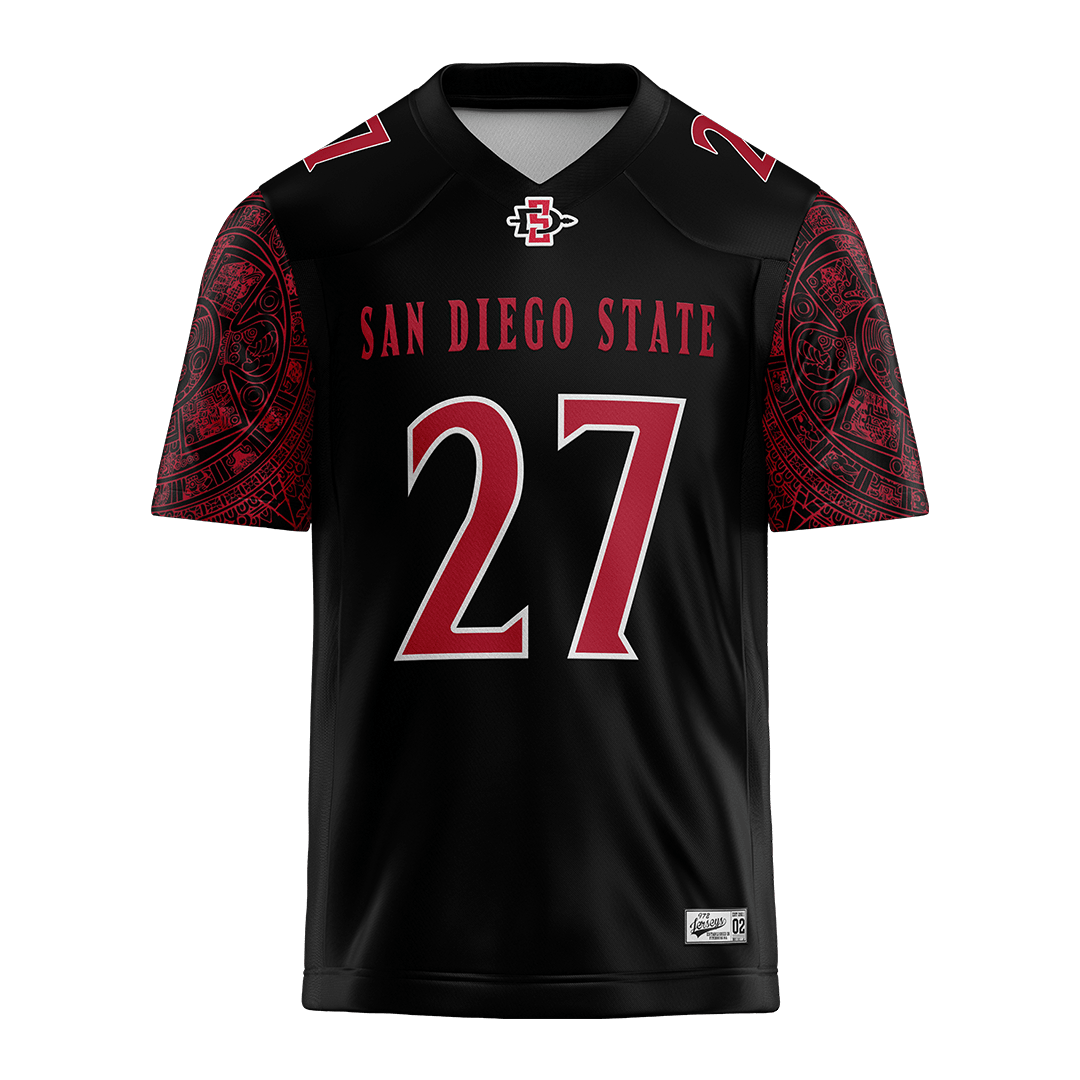 SDSU Black Football Jersey - Jelani McLaughlin