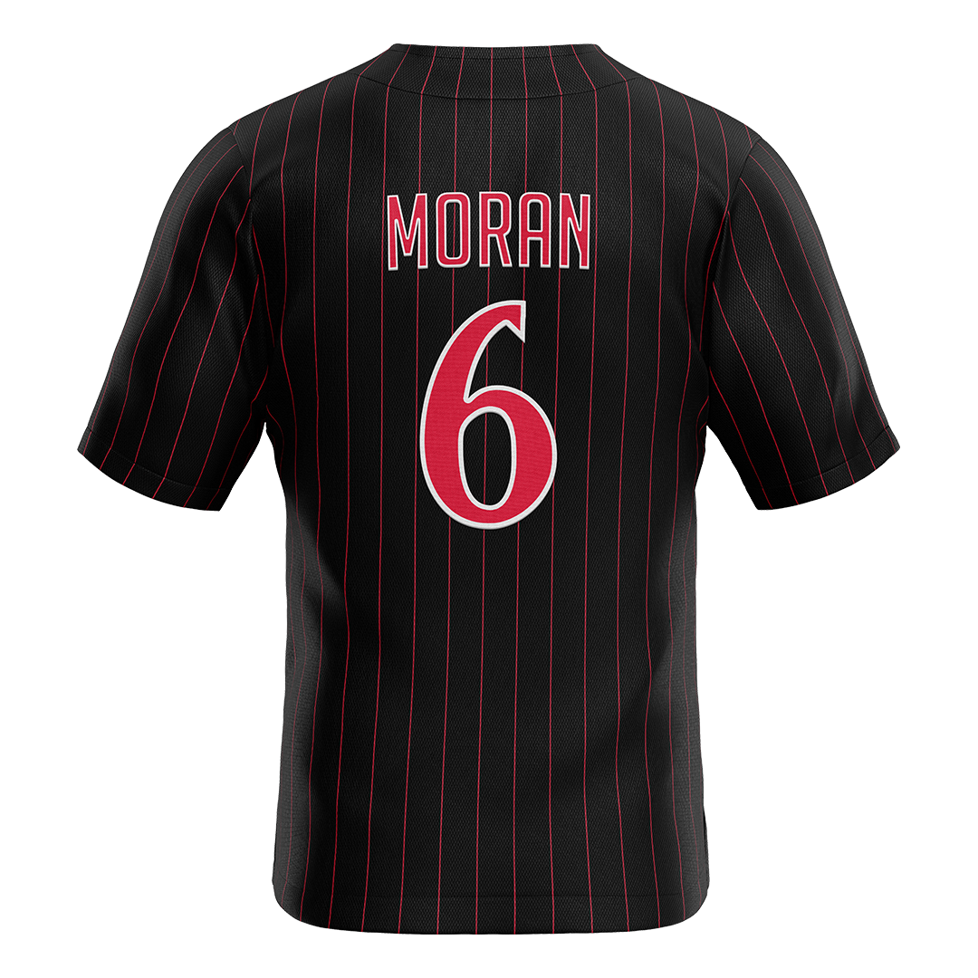 SDSU Black Baseball Jersey - CJ Moran