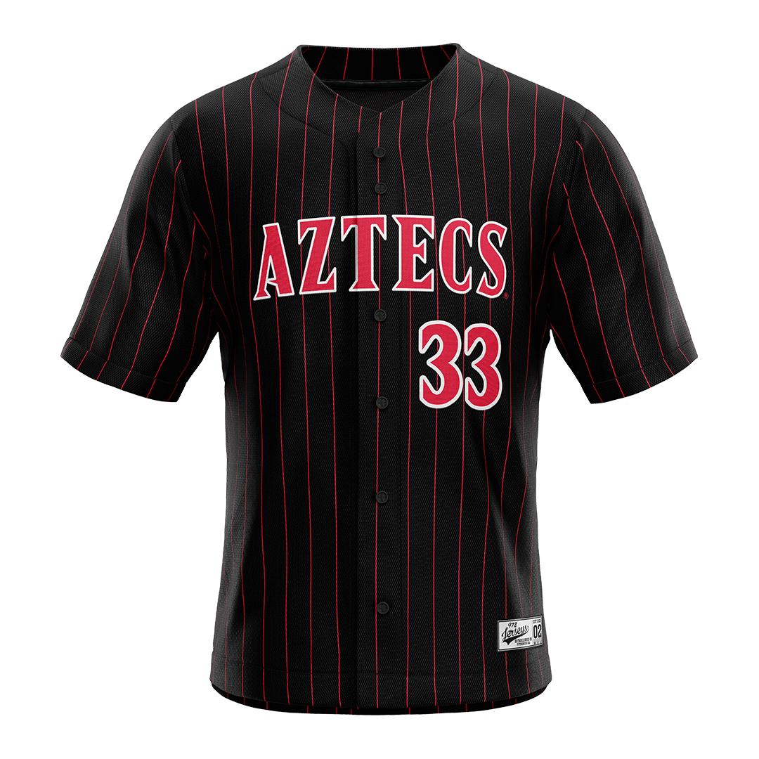 SDSU Black Baseball Jersey - Connor Shaw